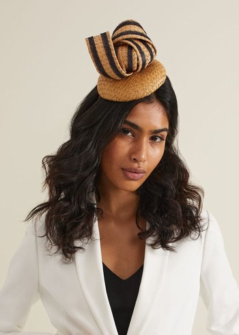 Phase Eight Raffia Twist Pillbox Hats Beige USA | 1932064-XR